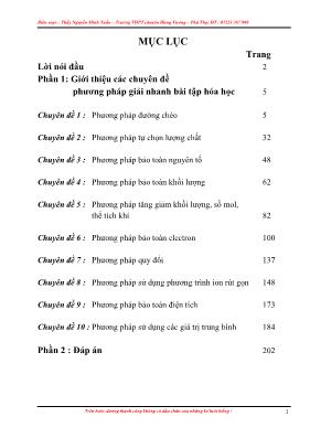 10 Phương pháp giải nhanh bài tập Hóa học 12 - Nguyễn Minh Tuấn